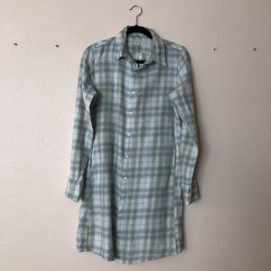 American Colors Flannel Button Up Dress